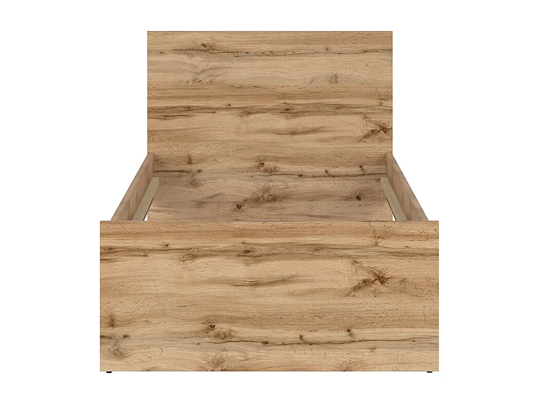 Bed 90x200 Juni Wit en Hout