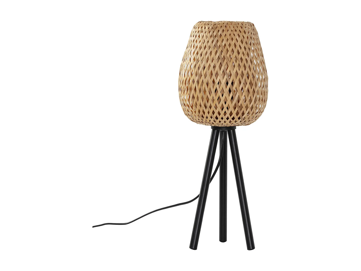 Bamboe tafellamp Tara, diameter 43,5 cm