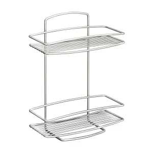 Badkamerrek 2 Niveaus Onda Metaltex Zilver Polytherm® Badkamerrek 2 Niveaus Onda Metaltex Zilver Polytherm®