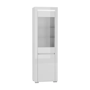 Vitrinekast 2 deuren LED inclusief Kasla Wit