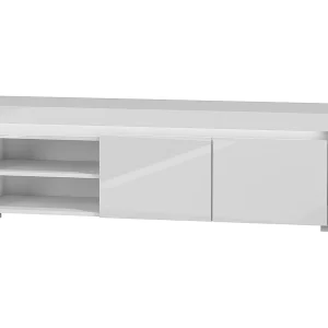 2-deurs 152 cm TV-meubel inclusief LED Kasla Wit 2-deurs 152 cm TV-meubel inclusief LED Kasla Wit