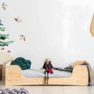 Bed 90×190 inclusief lattenbodem Noélie Hout Bed 90×190 inclusief lattenbodem Noélie Hout