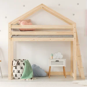 Alix Bois 90×200 halfhoog kajuitbed inclusief lattenbodem