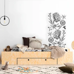 90×200 ledikant inclusief lattenbodem en lade Tristan Bois 90×200 ledikant inclusief lattenbodem en lade Tristan Bois