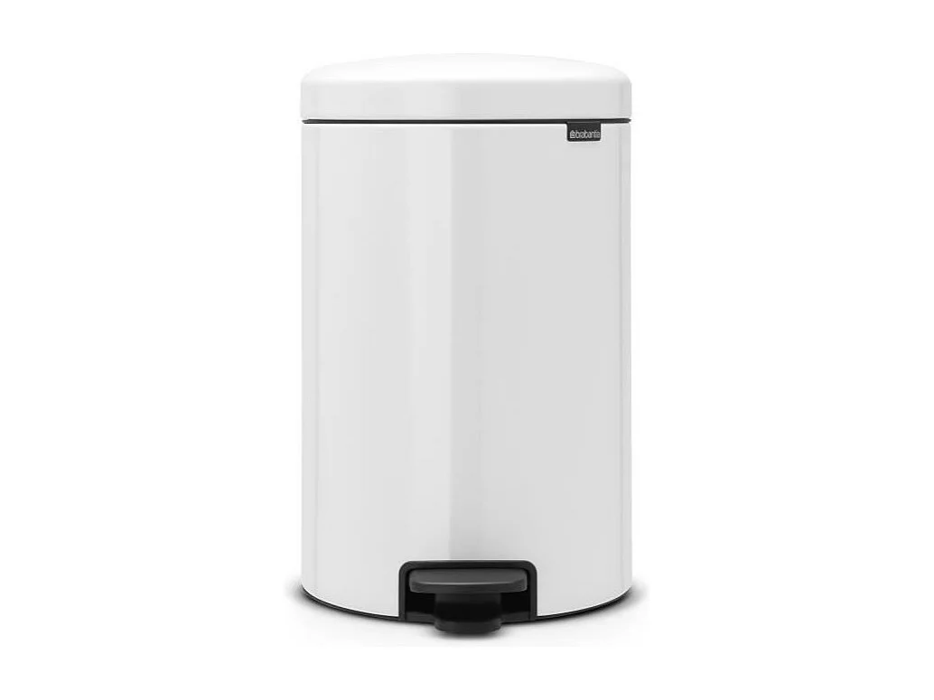 Afvalbak met Pedaal Brabantia Newicon 20L Wit Tijdloos Design Geurvrij Hygiënisch