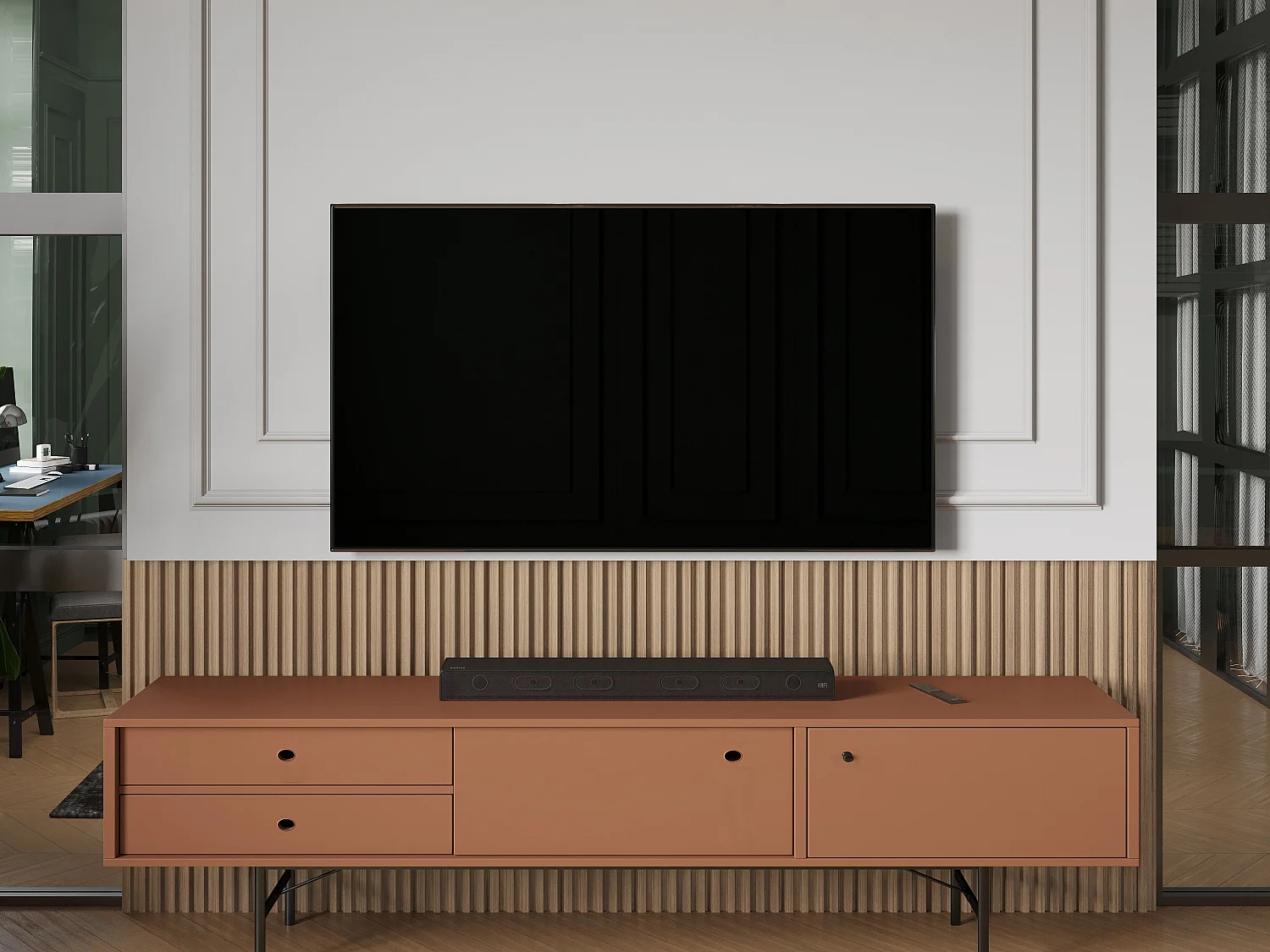 3D-wandpaneel – 3,71 m² – Natuurlijke lichte houtkleur – Set van 8 – TATIANA – Koop nu