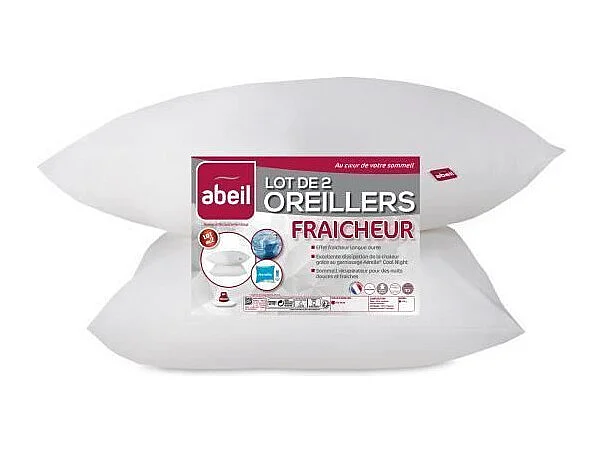 2 Aerelle Cool Night kussens 60 x 60 cm – Wit
