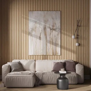 3D-wandpaneel – 2,83 m² – Natuurlijke houtkleur – Set van 8 – FLINT – Koop nu online 3D-wandpaneel – 2,83 m² – Natuurlijke houtkleur – Set van 8 – FLINT – Koop nu online