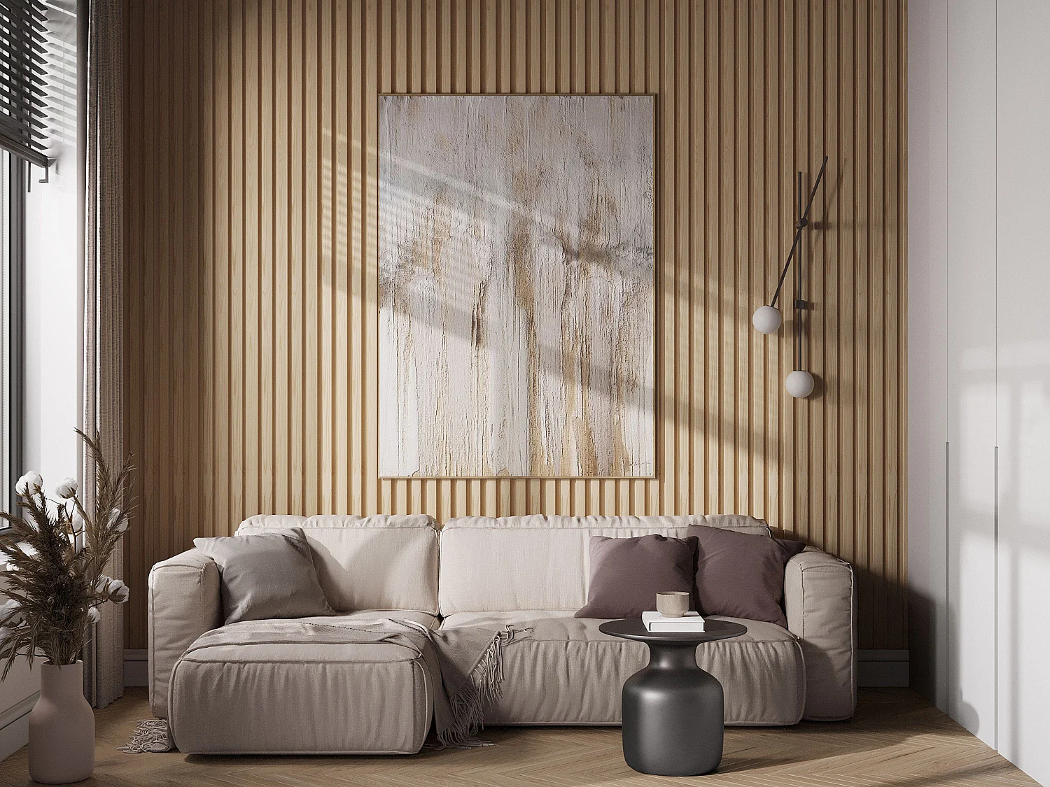 3D-wandpaneel – 2,83 m² – Natuurlijke houtkleur – Set van 8 – FLINT – Koop nu online