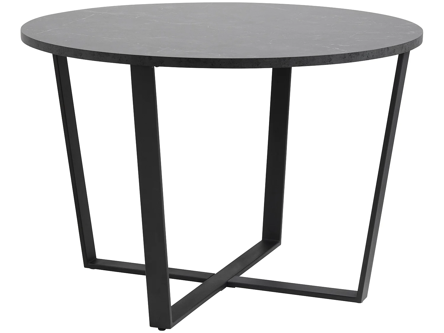 Amst eetkamertafel marmer print zwart.