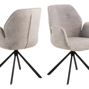 Atilla eetkamerstoel met armleuningen beige. Atilla eetkamerstoel met armleuningen beige.