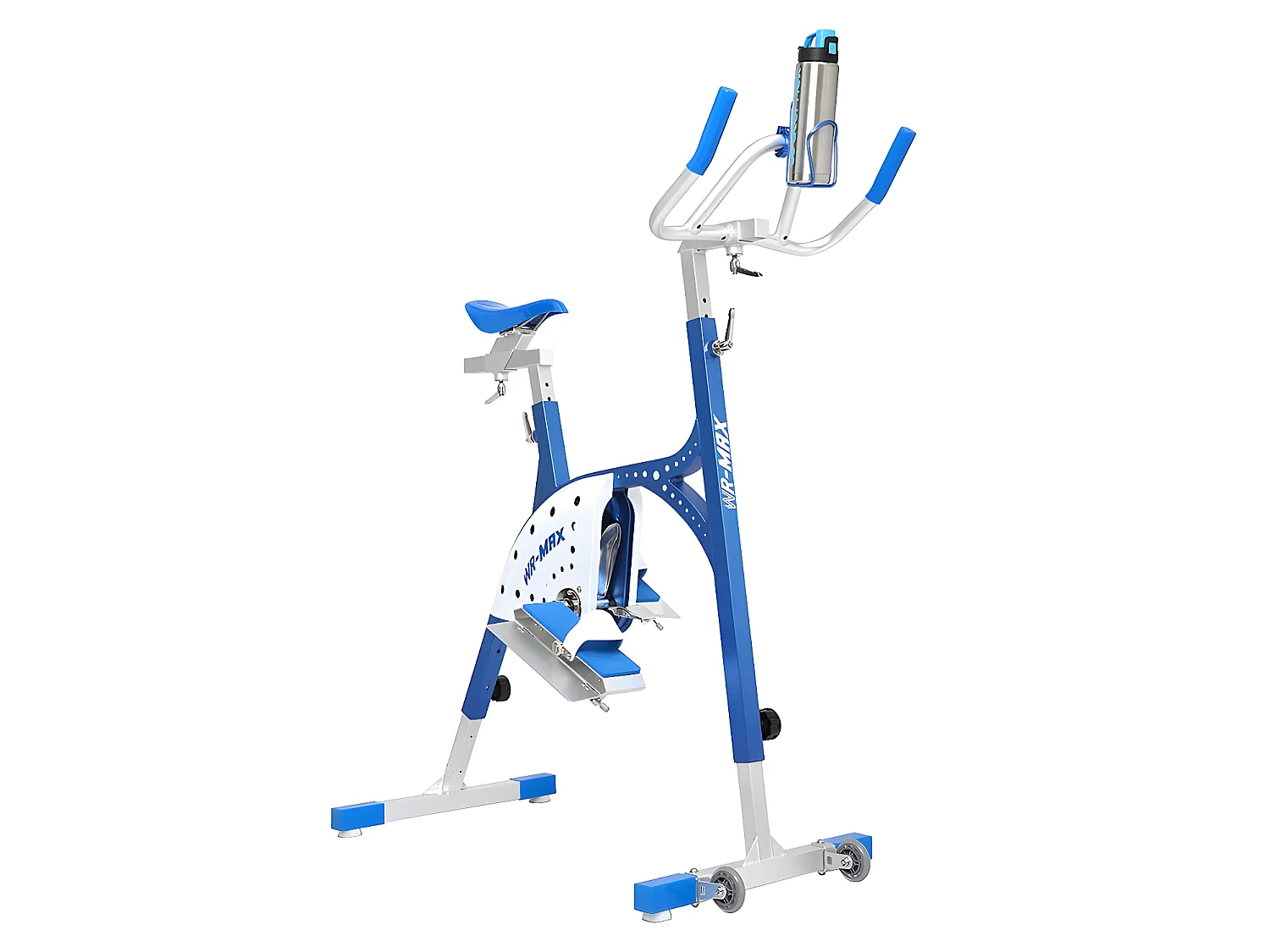 Aquabike Waterflex Aluminium WR Max 1 - Dep. 1,1-1,6m - Geanodiseerd - Atletiek/Hydraulische weerstand -