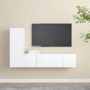 3-delige Tv-meubelset bewerkt hout wit NL480936 3-delige Tv-meubelset bewerkt hout wit NL480936