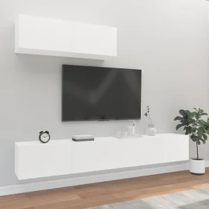 3-delige Tv-meubelset bewerkt hout wit NL945270 3-delige Tv-meubelset bewerkt hout wit NL945270