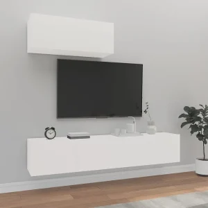 3-delige Tv-meubelset bewerkt hout wit NL260280 3-delige Tv-meubelset bewerkt hout wit NL260280