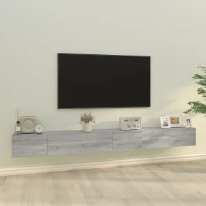 3-delige Tv-meubelset bewerkt hout grijs sonoma eikenkleurig NL237939 3-delige Tv-meubelset bewerkt hout grijs sonoma eikenkleurig NL237939