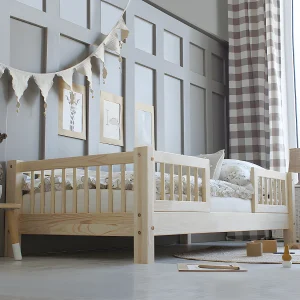 Bed 90×200 met spijlen en lattenbodem inclusief 10 cm poten Adèle Bois Bed 90×200 met spijlen en lattenbodem inclusief 10 cm poten Adèle Bois
