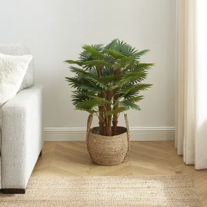 Artificiële palm – L65 x D65 x H93 cm – Groen – RHAPIS Artificiële palm – L65 x D65 x H93 cm – Groen – RHAPIS