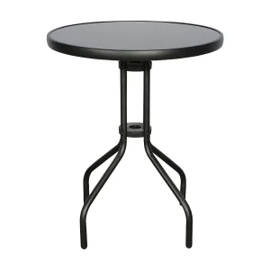 Aske terrasmeubel terrastafel, Ø60 cm zwart/zwart. Aske terrasmeubel terrastafel, Ø60 cm zwart/zwart.