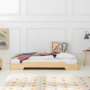 90×190 vloerbed inclusief lattenbodem Lola Bois