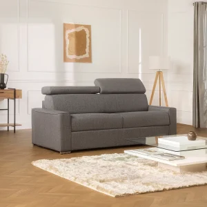 Vierzits slaapbank van stof VIZIR – Paars – 160 cm – Matras 22 cm van Vierzits slaapbank van stof VIZIR – Paars – 160 cm – Matras 22 cm van