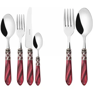 ALADDIN bordeaux kleur antieke zilveren ringset 50-delige galerijdoos ALADDIN bordeaux kleur antieke zilveren ringset 50-delige galerijdoos