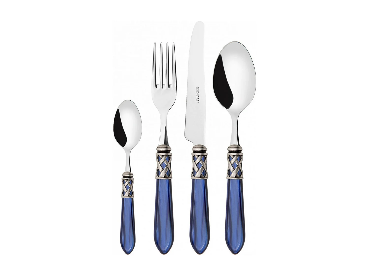 ALADDIN BLAUWE KLEUR MET ANTIEKE RING SET VAN 24 STUKS IN GALERIEDOOS