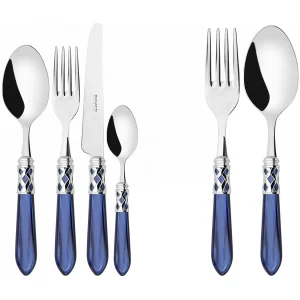 ALADDIN blauwe kleur verchroomde ringset 50-delige galerijdoos ALADDIN blauwe kleur verchroomde ringset 50-delige galerijdoos