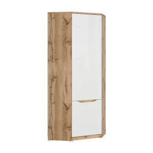 1-deurs hoekkast Juni Wit en Hout 1-deurs hoekkast Juni Wit en Hout