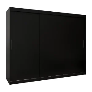ARMARIO TOKYO DE PUERTAS CORREDERAS 200/250/62 3 puertas (Negro/Negro) ARMARIO TOKYO DE PUERTAS CORREDERAS 200/250/62 3 puertas (Negro/Negro)