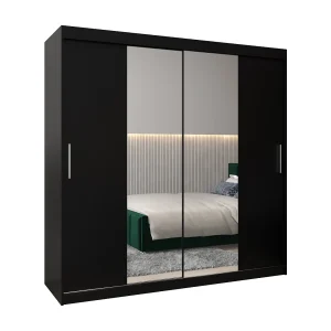ARMARIO TOKYO 1 DE PUERTAS CORREDERAS 200/200/62 2 puertas (Negro/Negro)