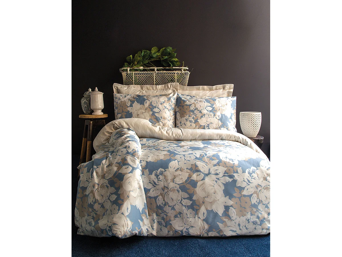 2 persoons beddengoed 240x220 cm+2 kussenslopen 63x63 cm katoensatijn