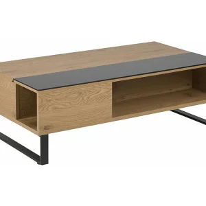 Allan salontafel 60×110 cm eiken – zwart.