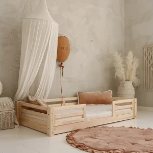 90×190 Myléna Houten bed met spijlen en bodem inclusief poten 1 cm