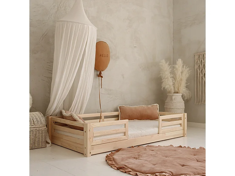 90x190 Myléna Houten bed met spijlen en bodem inclusief poten 1 cm