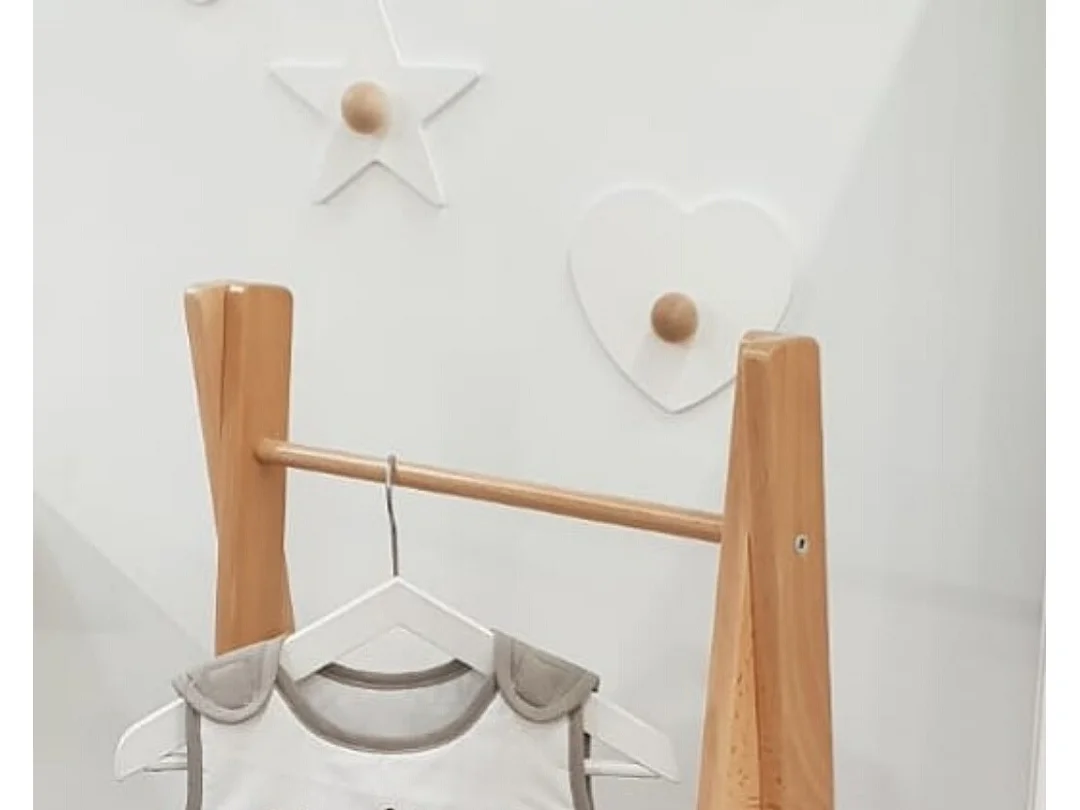Kinderjashaak Hart ESSENTIEL in hout Wit en Beuken