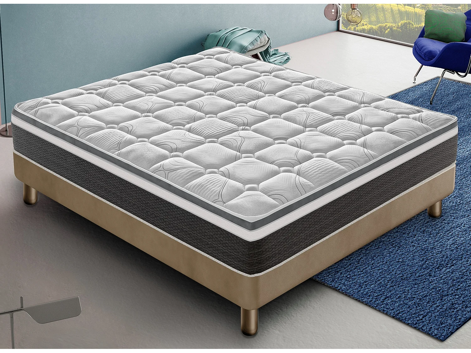 80x190 Memory Foam Matras - Hoogte 30 cm - Orthopedisch - H4 stijfheid - Anna-model