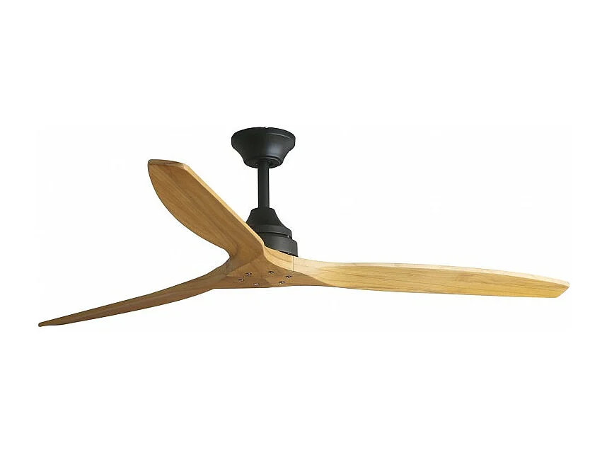 ALO L Ventilatore nero/legno DC