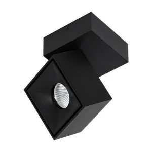 Applique LED carrée orientable Mini Rubyc Tricolore 7w noire Applique LED carrée orientable Mini Rubyc Tricolore 7w noire