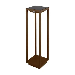 Lanterne solaire domestique LED à piles 2,2 W, IP54 Corten Zafferano