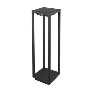 Lanterne solaire domestique LED gris foncé 2,2w avec batterie IP54 Zafferano