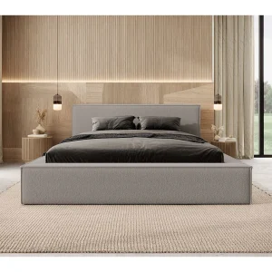 140 cm gestoffeerd tweepersoonsbed – donkergrijs – BOCALIO 140 cm gestoffeerd tweepersoonsbed – donkergrijs – BOCALIO