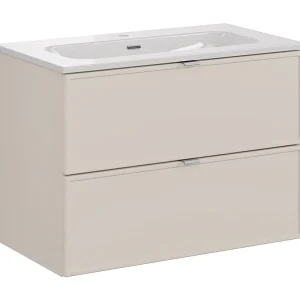 Meuble simple vasque encastrée 80cm Alba Cachemire Meuble simple vasque encastrée 80cm Alba Cachemire
