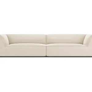 CXL by Christian Lacroix – Bank "Charles" 4 zitplaatsen, Flueel, Beige – 302x93x69cm CXL by Christian Lacroix – Bank "Charles" 4 zitplaatsen, Flueel, Beige – 302x93x69cm