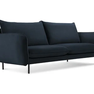 Bank "Vienna" 2 zitplaatsen, Flueel, Donkerblauw – 160x92x95cm Bank "Vienna" 2 zitplaatsen, Flueel, Donkerblauw – 160x92x95cm