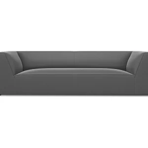 CXL by Christian Lacroix – Bank "Charles" 3 zitplaatsen, Flueel, Donkergrijs – 232x92x69cm CXL by Christian Lacroix – Bank "Charles" 3 zitplaatsen, Flueel, Donkergrijs – 232x92x69cm