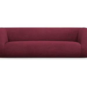 Bank "Essen" 3 zitplaatsen, Boucle, Bordeaux – 230x95x86cm