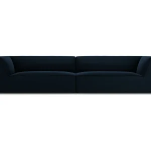 CXL by Christian Lacroix – Bank "Charles" 4 zitplaatsen, Flueel, Donkerblauw – 302x93x69cm CXL by Christian Lacroix – Bank "Charles" 4 zitplaatsen, Flueel, Donkerblauw – 302x93x69cm