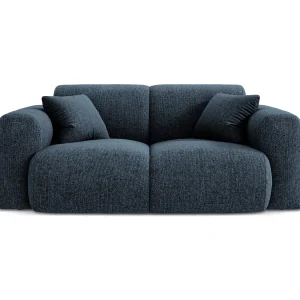 Bank "Nolio" 2 zitplaatsen, Chenille, Koningsblauw – 170x95x72cm