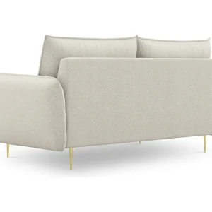 Bank "Vienna" 2 zitplaatsen, Structurele stof, Lichtbeige – 160x92x95cm Bank "Vienna" 2 zitplaatsen, Structurele stof, Lichtbeige – 160x92x95cm